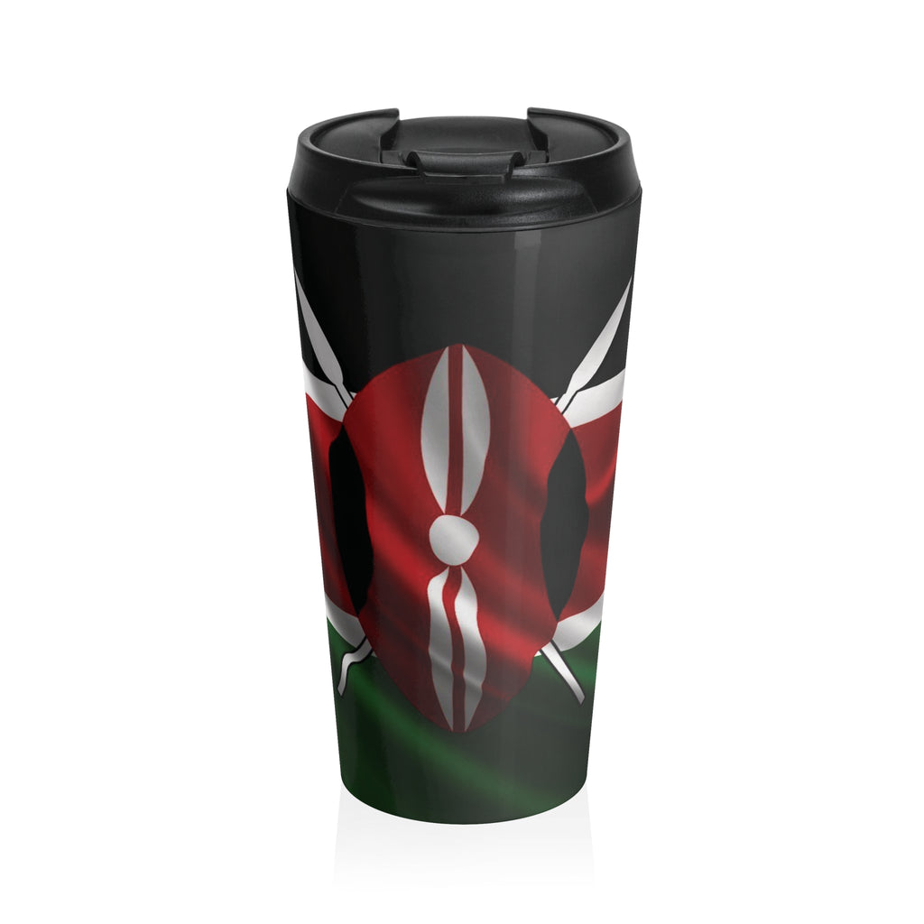Kenyan Patriot Stainless Steel Travel Mug — Insulated Coffee Tumbler - {{variant_title}} | litemerch