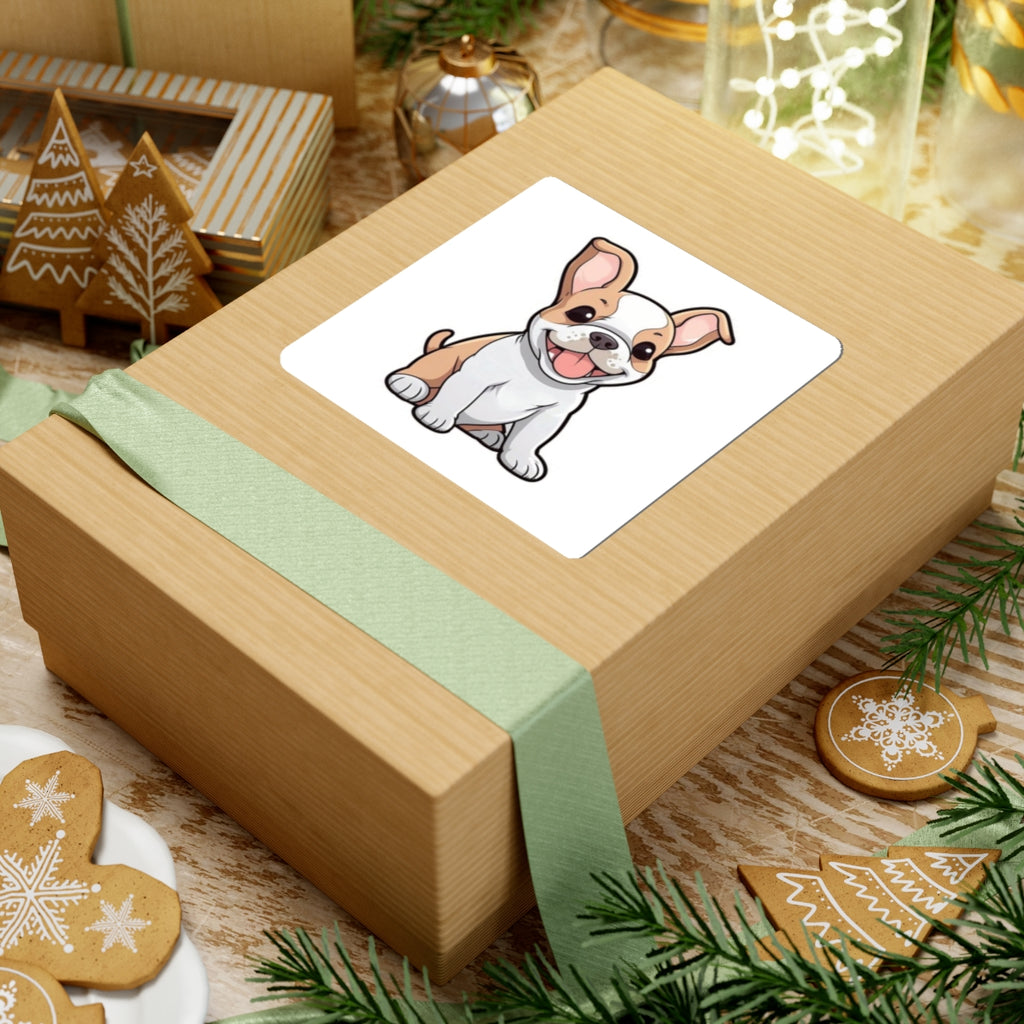 Cute French Bulldog Puppy Kiss-Cut Sticker — Waterproof Laptop Decal - {{variant_title}} | litemerch