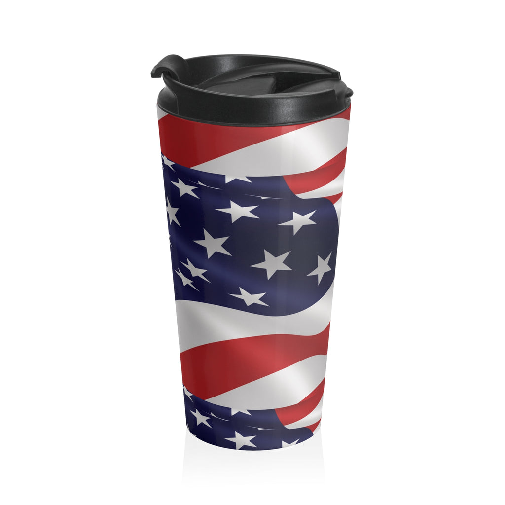 American Patriot Stainless Steel Travel Mug – Patriotic USA Insulated Tumbler - {{variant_title}} | litemerch