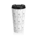 Statue of Liberty Doodle Stainless Steel Travel Mug — Reusable Coffee Tumbler - {{variant_title}} | litemerch