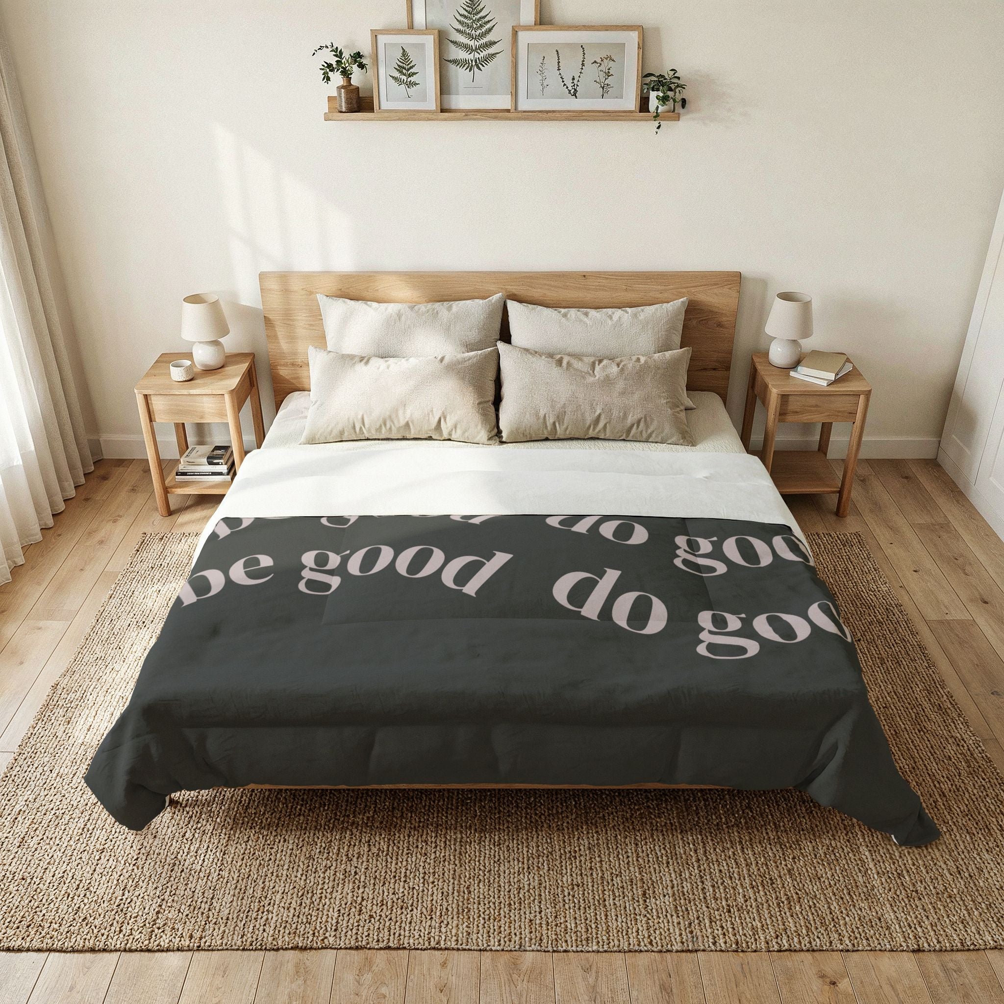 Be Good Do Good Cotton Comforter Throw - {{variant_title}} | litemerch