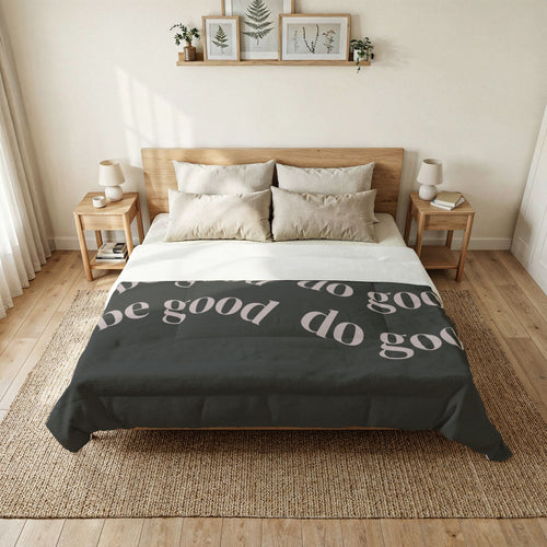 Be Good Do Good Cotton Comforter Throw - {{variant_title}} | litemerch