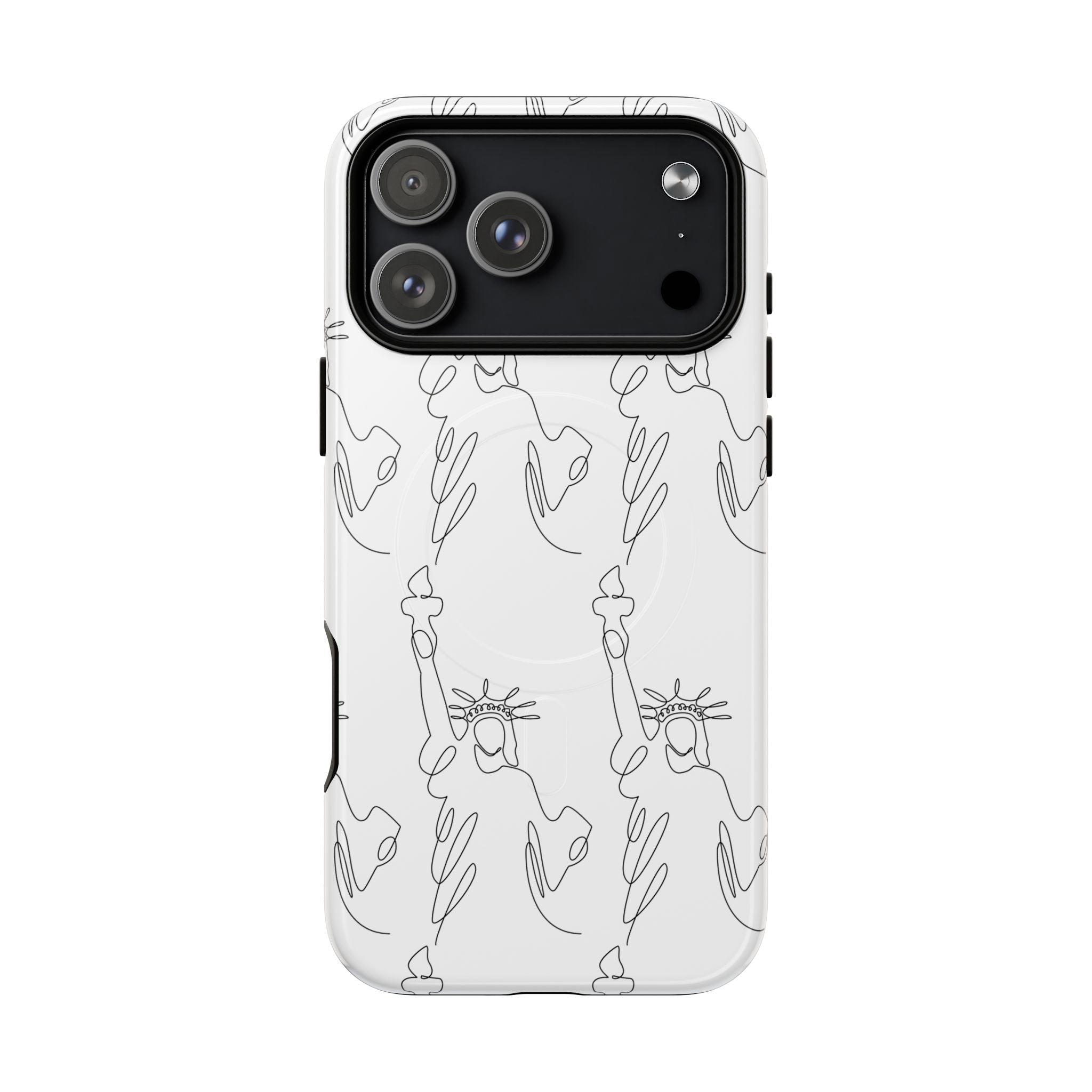 Statue of Liberty Doodle MagSafe Tough iPhone Case - {{variant_title}} | litemerch