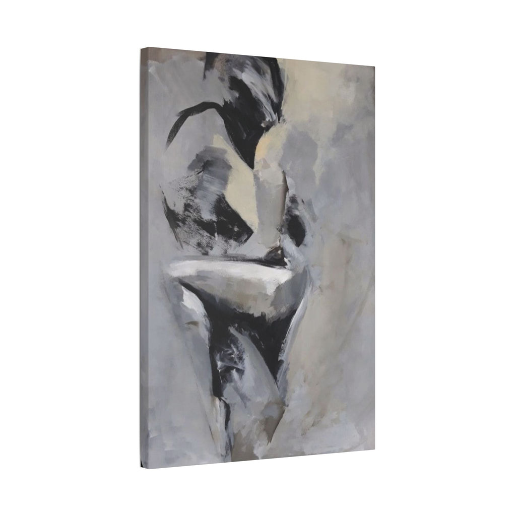 Abstract Nude Figure, Monochrome Modern Wall Decor | Canvas Art - {{variant_title}} | litemerch