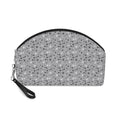 Glitter Grey Floral Makeup Bag — Cosmetic Pouch with Wrist Strap - {{variant_title}} | litemerch
