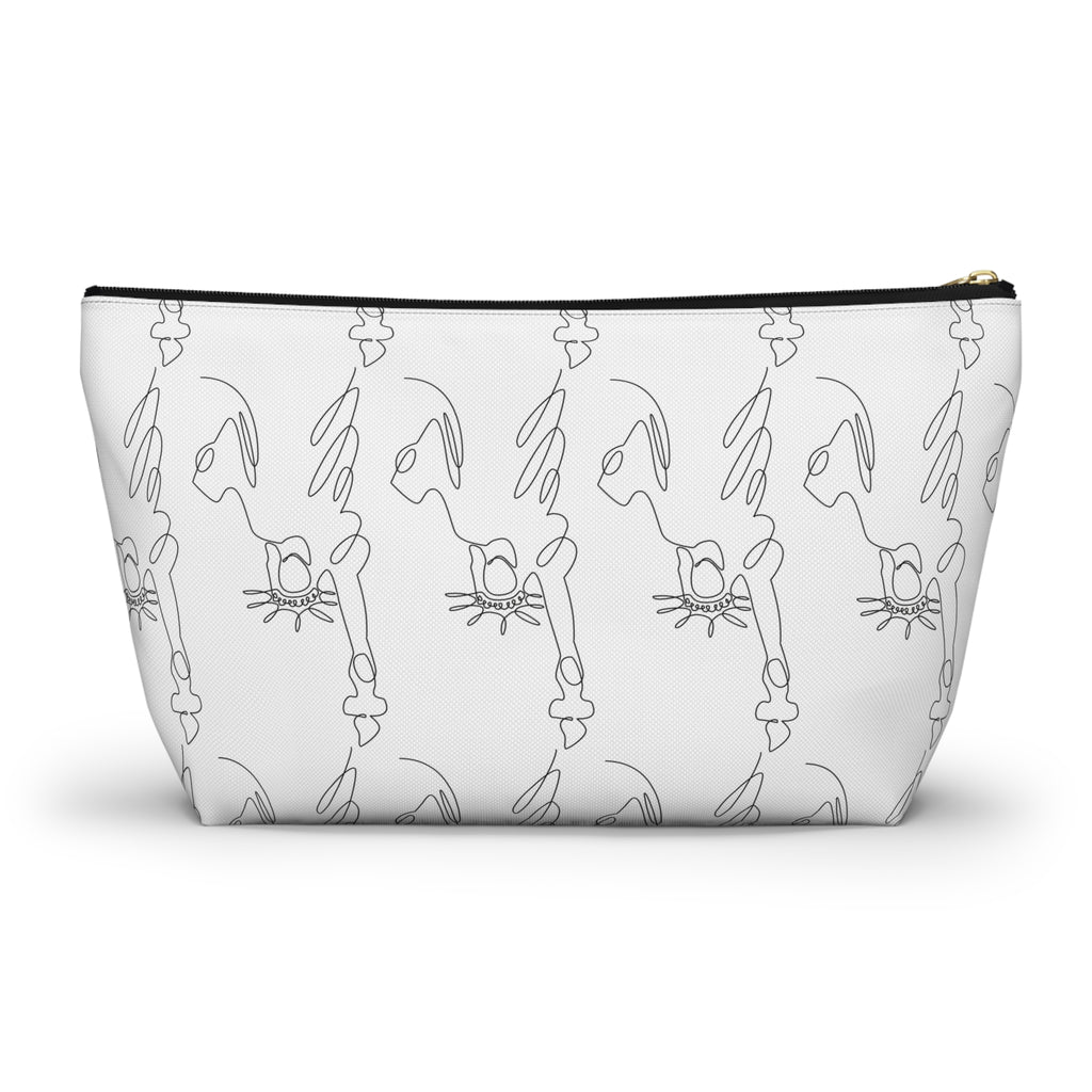 T-Bottom Cosmetic Bag, Statue of Liberty Doodle Pouch - {{variant_title}} | litemerch