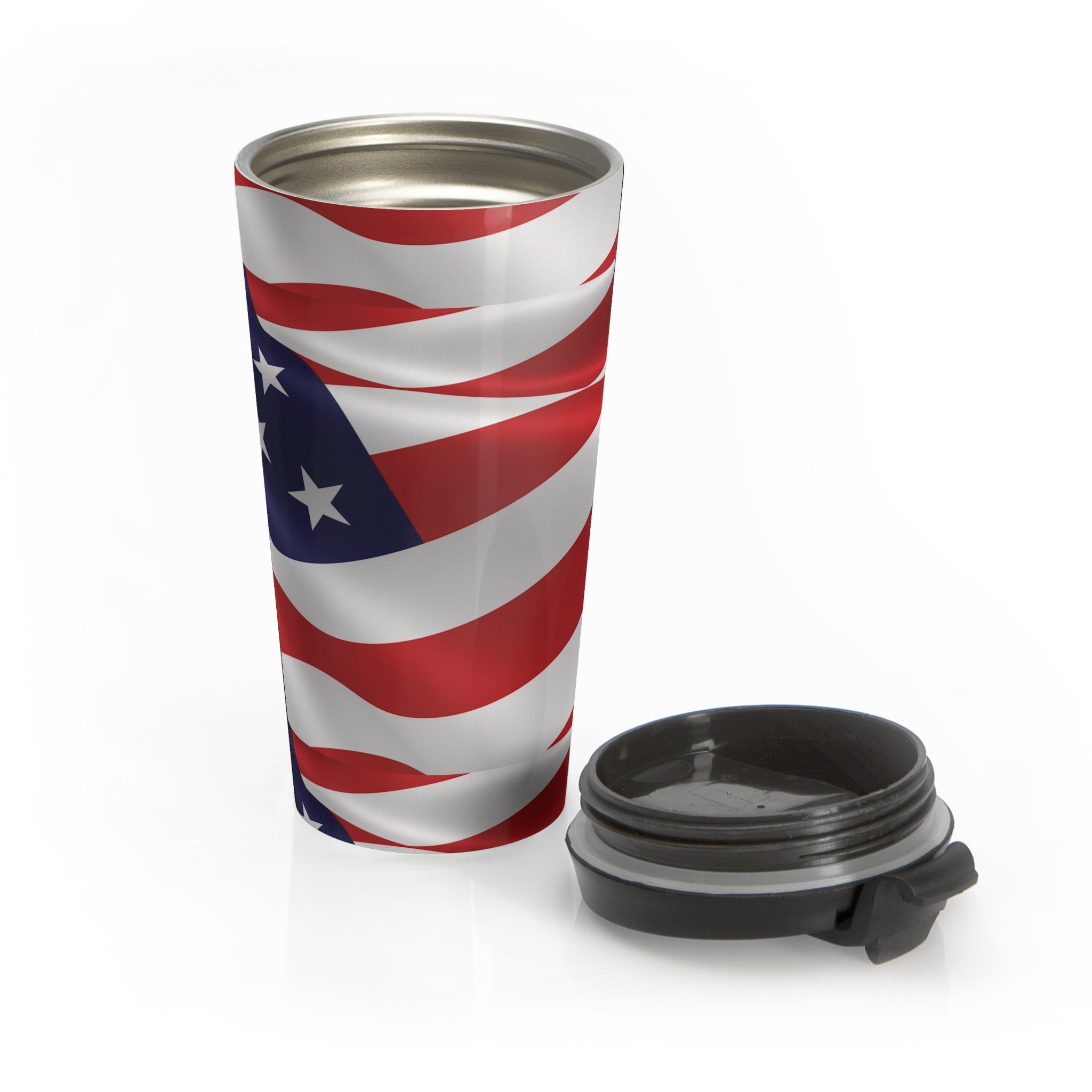 American Patriot Stainless Steel Travel Mug – Patriotic USA Insulated Tumbler - {{variant_title}} | litemerch