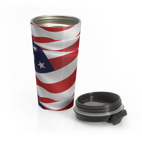 American Patriot Stainless Steel Travel Mug – Patriotic USA Insulated Tumbler - {{variant_title}} | litemerch