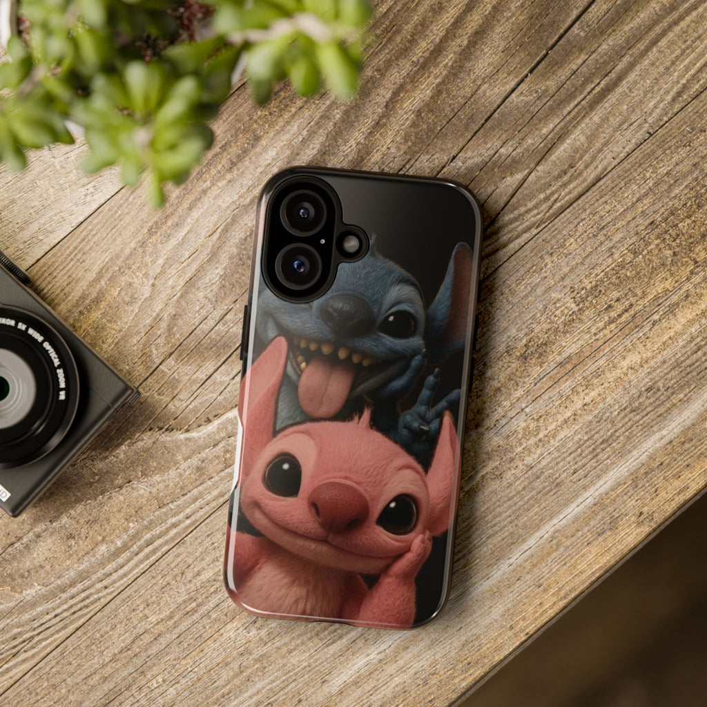 Phone Case, Cute Stitch Duo Protective Covers: iPhones 16 (Pro, 16 Pro Max, Plus), iPhones 17,(Air, Pro, Pro Max) - {{variant_title}} | litemerch