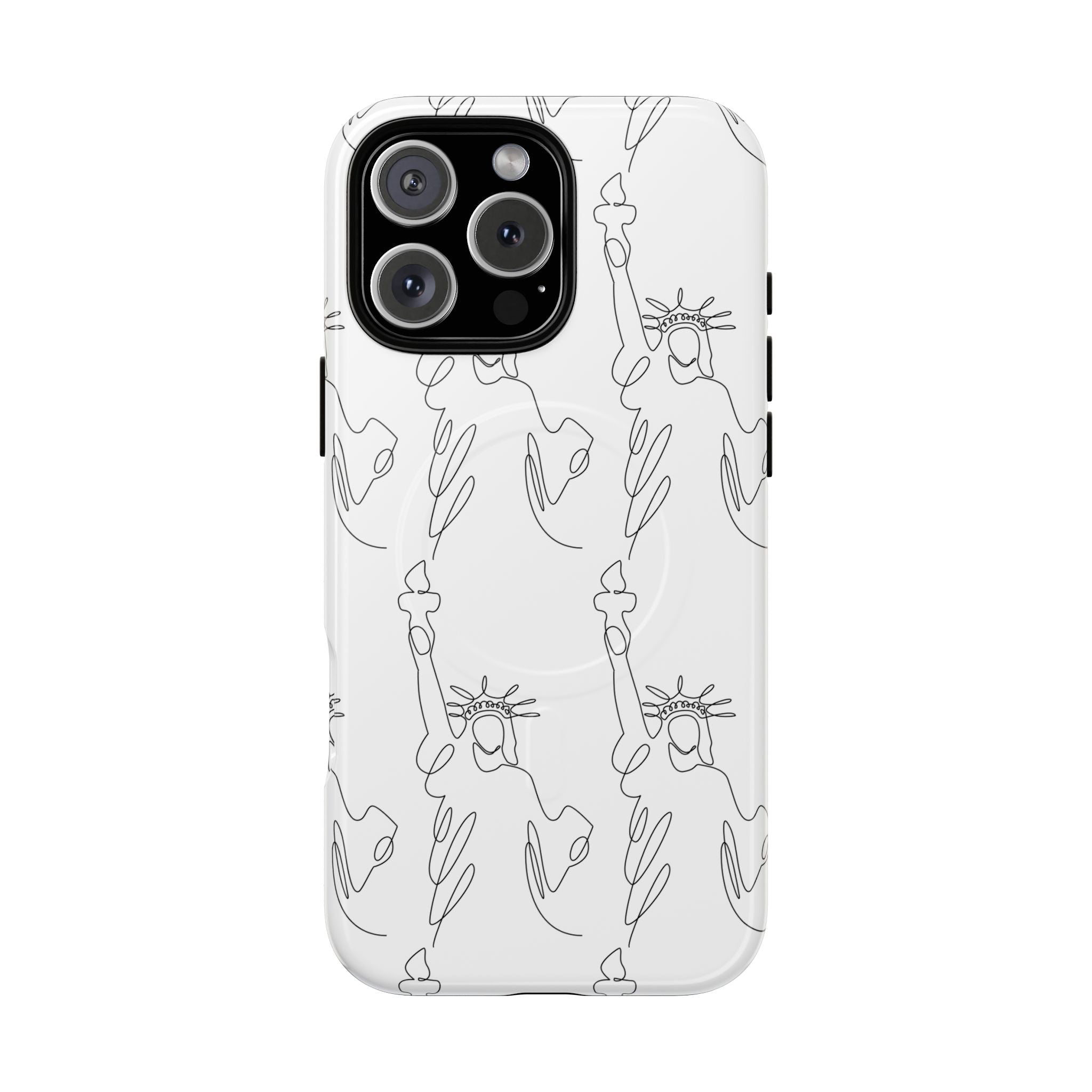 Statue of Liberty Doodle MagSafe Tough iPhone Case