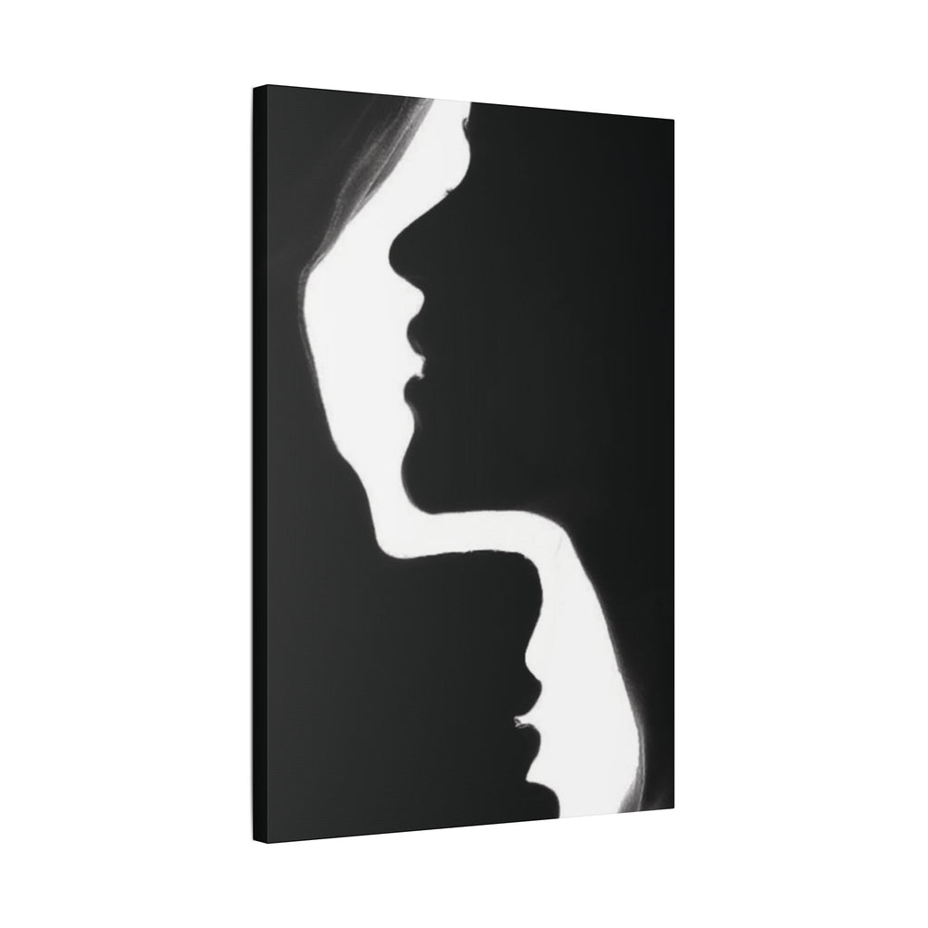 Minimalist Black & White Silhouette Canvas Wall Art - {{variant_title}} | litemerch