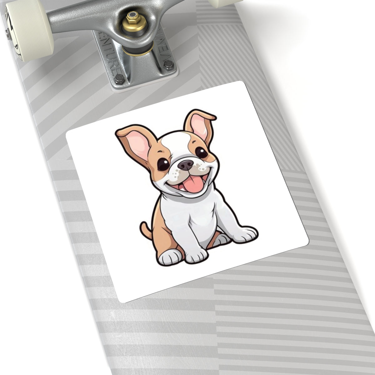 Cute French Bulldog Puppy Kiss-Cut Sticker — Waterproof Laptop Decal - {{variant_title}} | litemerch