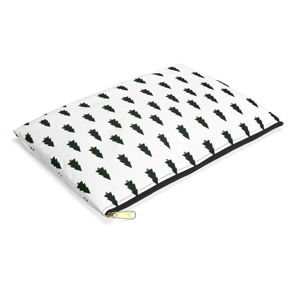Holiday Cosmetic & Travel Organizer Bag, Tree Pattern Accessory Pouch - {{variant_title}} | litemerch