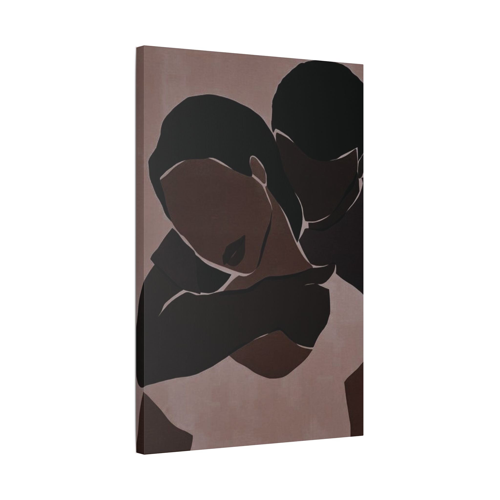 Romantic Embrace, Minimalist Couple Wall Decor - {{variant_title}} | litemerch