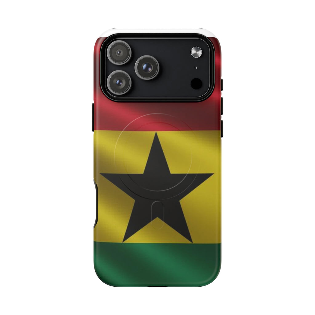 Ghana Tough Magnetic, Protective Phone Cases: iPhones 16 (Pro, 16 Pro Max, Plus), iPhones 17 (Air, Pro, Pro Max) - {{variant_title}} | litemerch