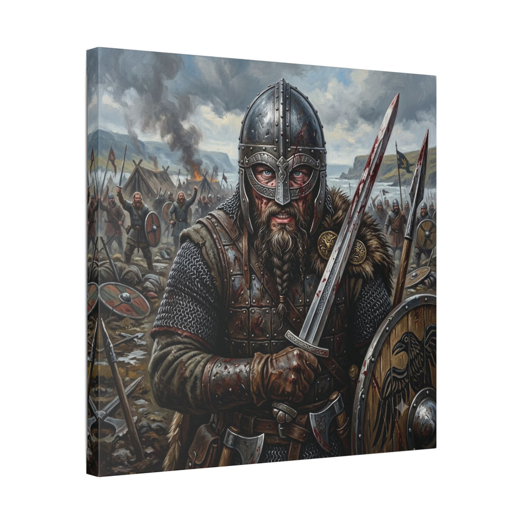 Viking Warrior Battle Canvas - {{variant_title}} | litemerch