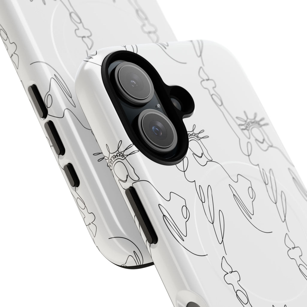 Statue of Liberty Doodle MagSafe Tough iPhone Case - {{variant_title}} | litemerch