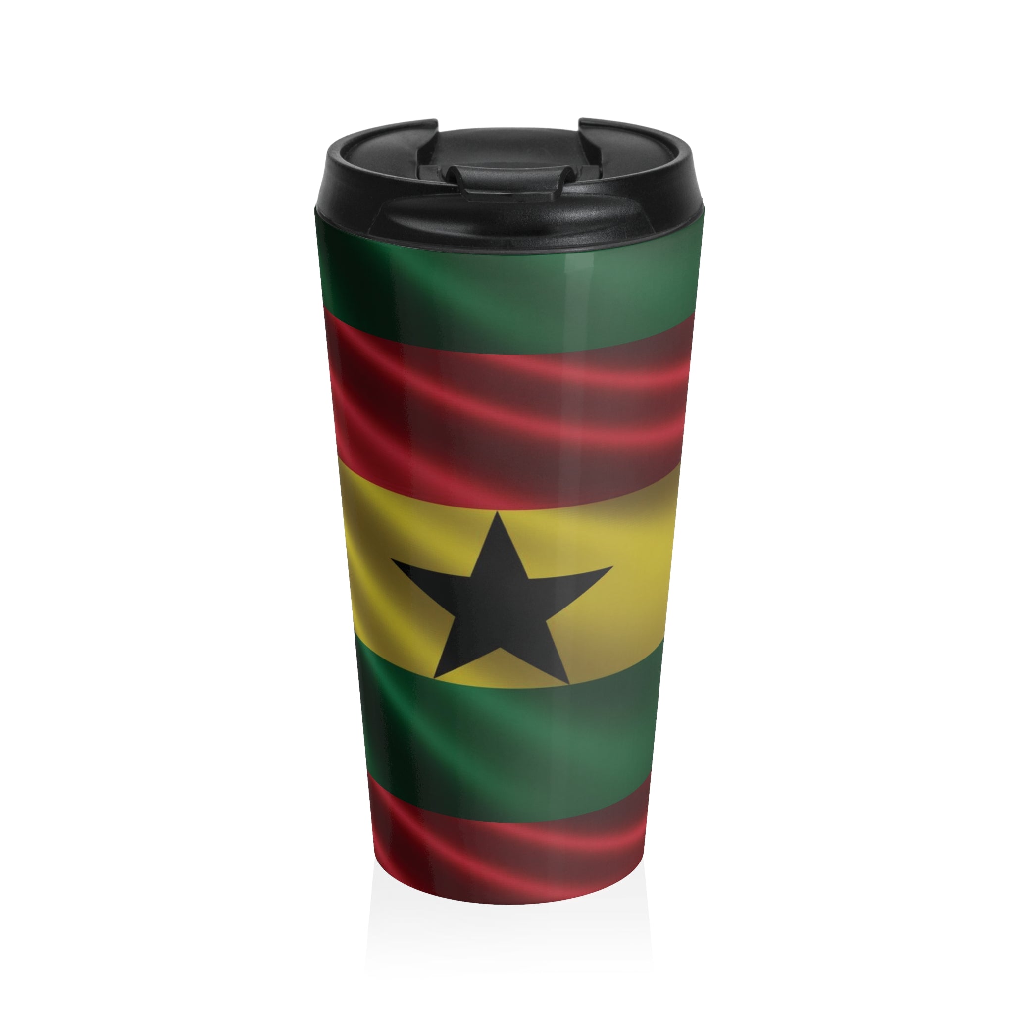 Ghana Stainless Steel Travel Mug – Insulated Patriotic Coffee Tumbler
