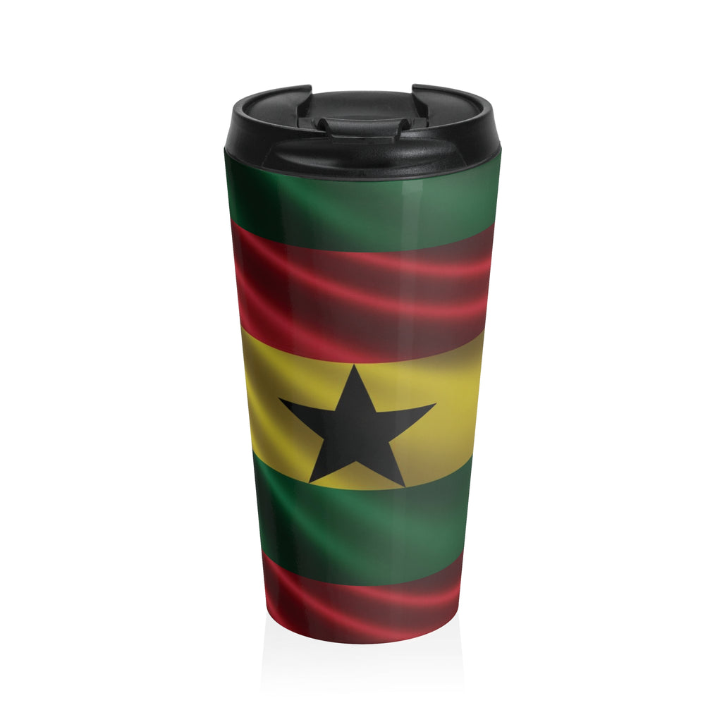 Ghana Stainless Steel Travel Mug – Insulated Patriotic Coffee Tumbler - {{variant_title}} | litemerch