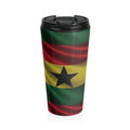 Ghana Stainless Steel Travel Mug – Insulated Patriotic Coffee Tumbler - {{variant_title}} | litemerch