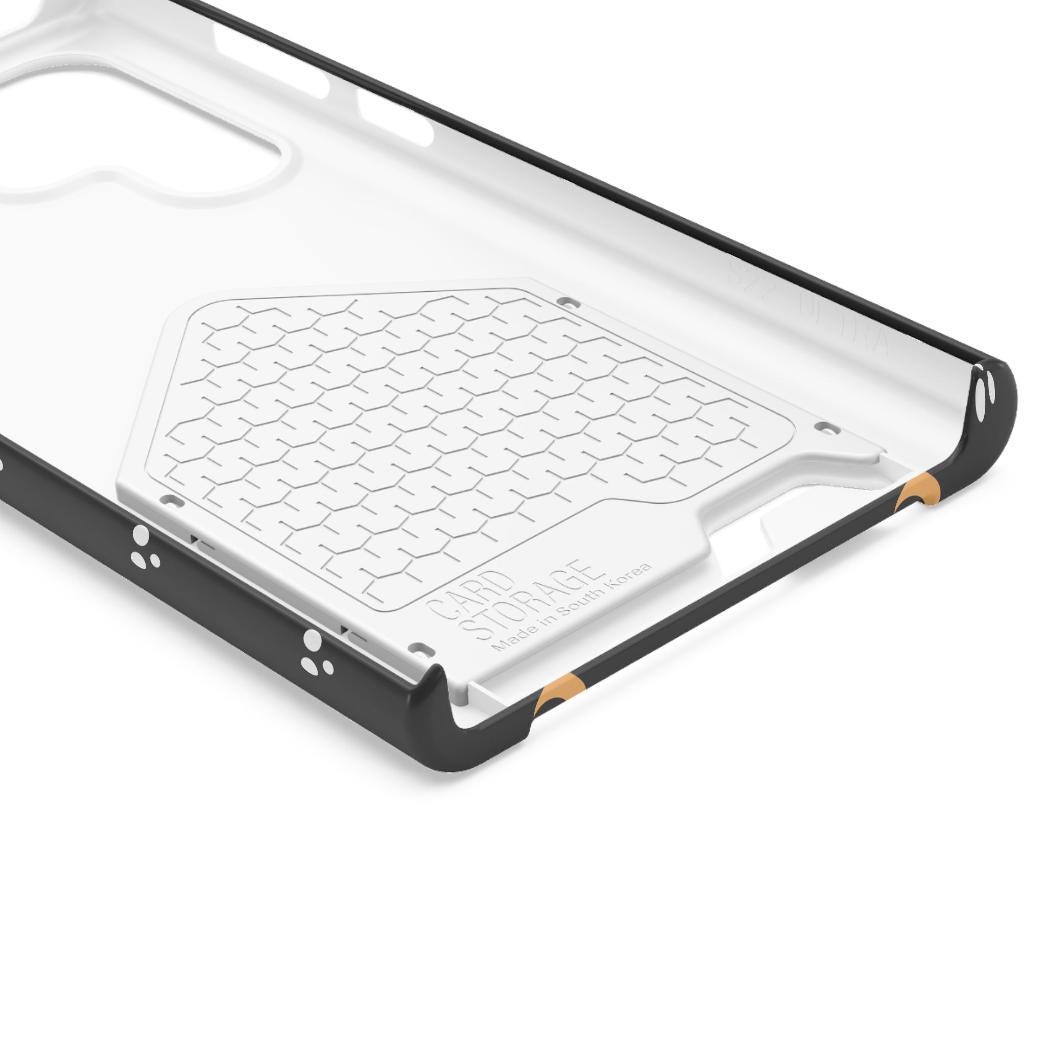 Moon & Paw Print Card Holder Phone Case — Slim Protective Wallet Case - {{variant_title}} | litemerch