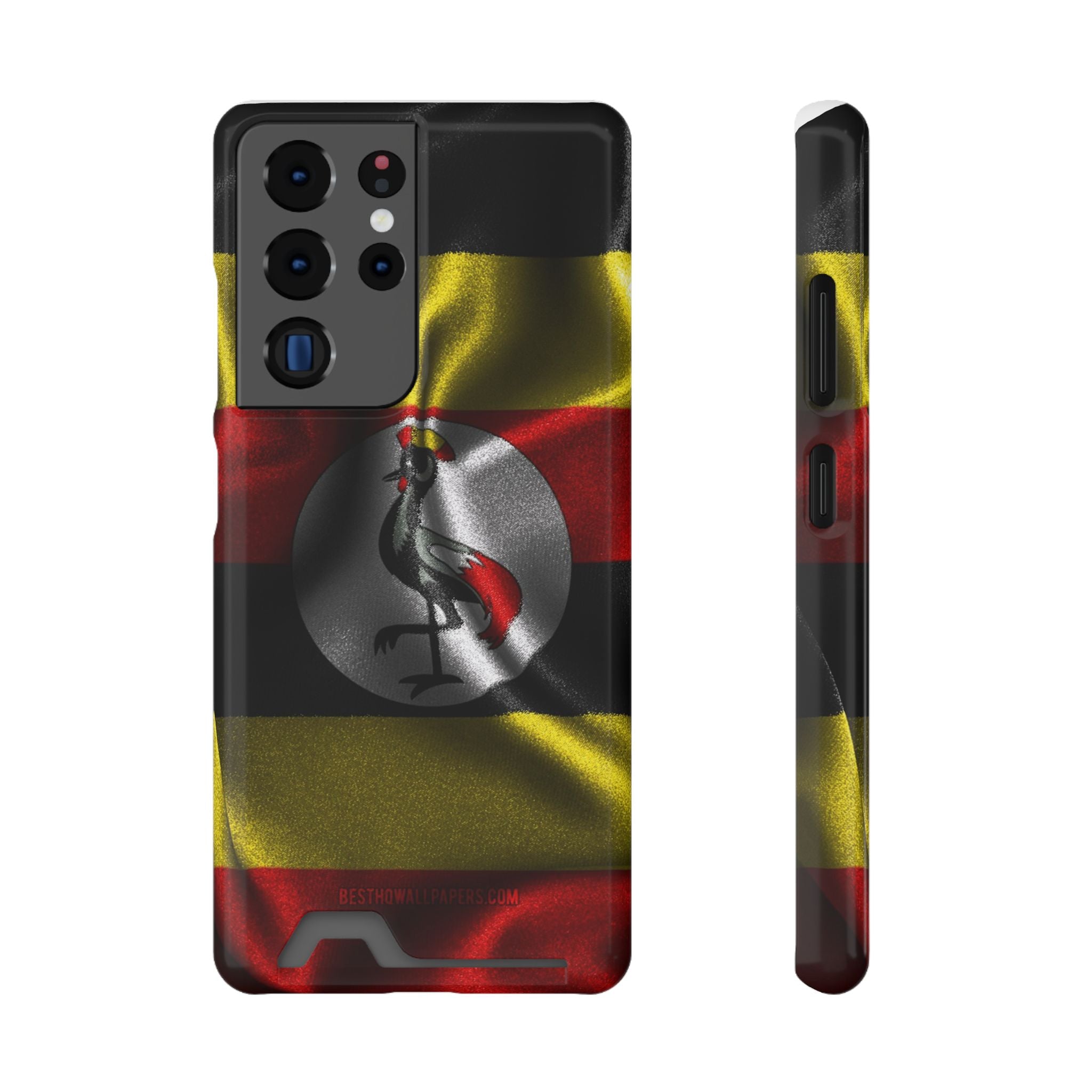 Uganda Phone Card Case — Protective Wallet Phone Case Ugandan Crest - {{variant_title}} | litemerch