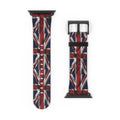 Union Jack Leather Watch Band - British Flag Strap for Apple Watch - {{variant_title}} | litemerch