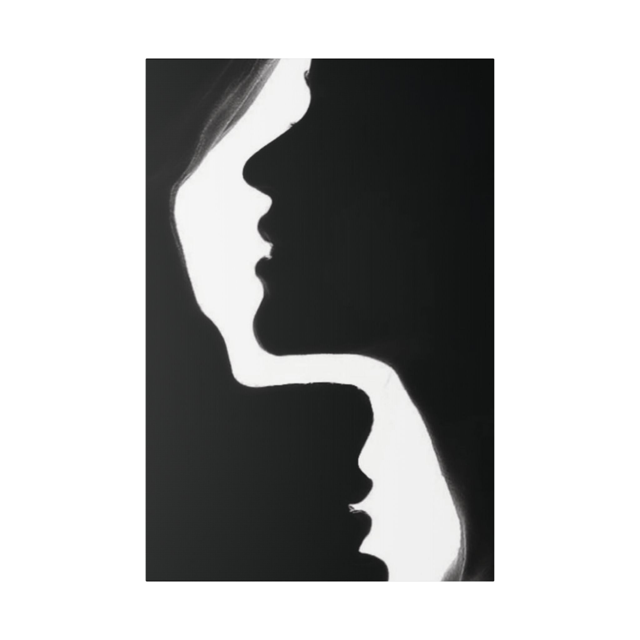 Minimalist Black & White Silhouette Canvas Wall Art - {{variant_title}} | litemerch