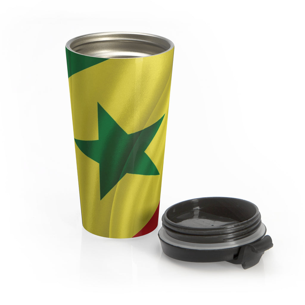 Senegalese Patriot Stainless Steel Travel Mug — Insulated Patriotic Coffee Tumbler | Senegal - {{variant_title}} | litemerch