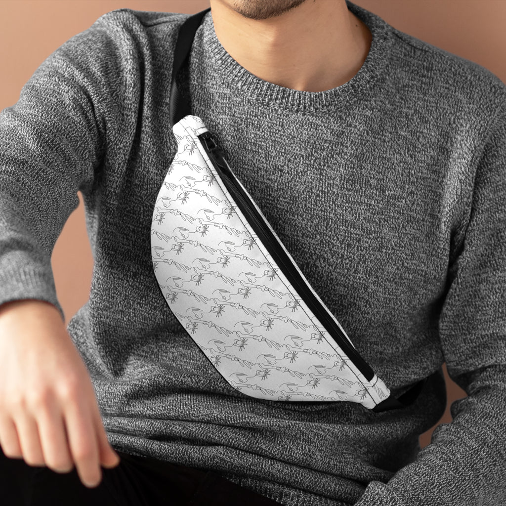 Liberty Pattern Fanny Pack — Lightweight White Waist Bag - {{variant_title}} | litemerch
