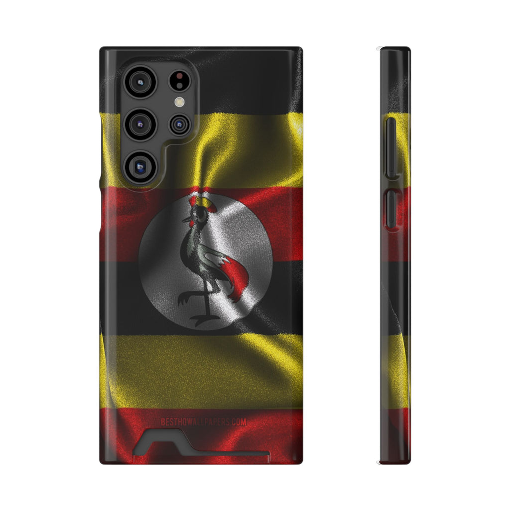 Uganda Phone Card Case — Protective Wallet Phone Case Ugandan Crest - {{variant_title}} | litemerch