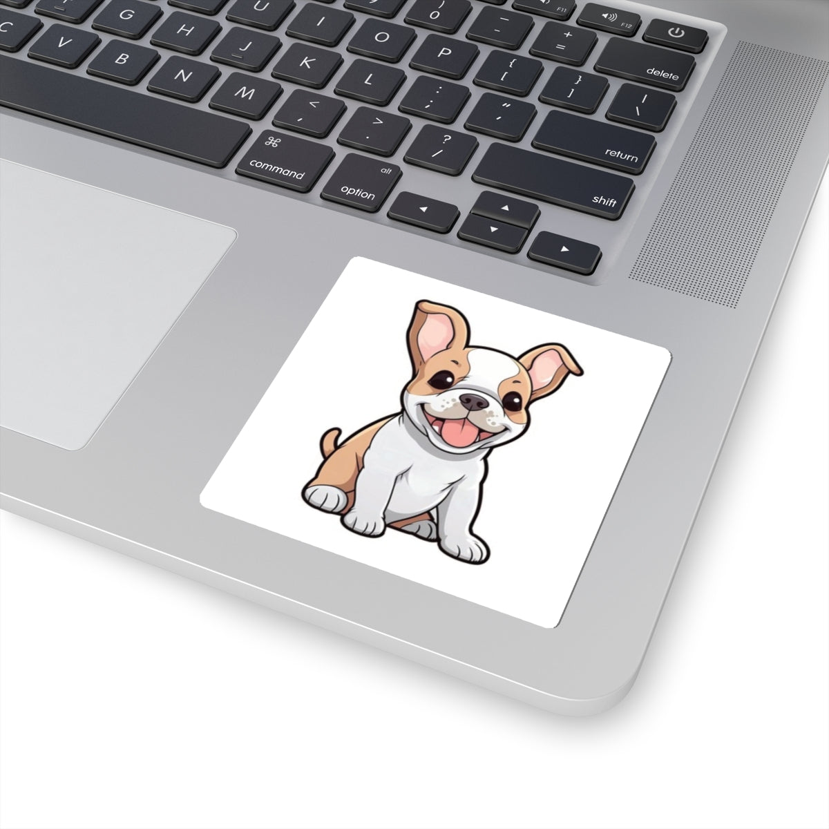 Cute French Bulldog Puppy Kiss-Cut Sticker — Waterproof Laptop Decal - {{variant_title}} | litemerch