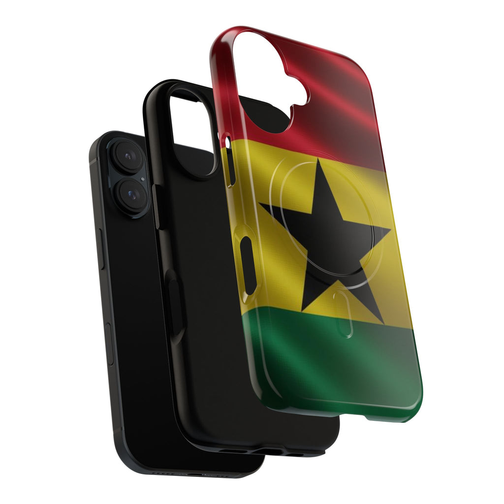 Ghana Tough Magnetic, Protective Phone Cases: iPhones 16 (Pro, 16 Pro Max, Plus), iPhones 17 (Air, Pro, Pro Max) - {{variant_title}} | litemerch