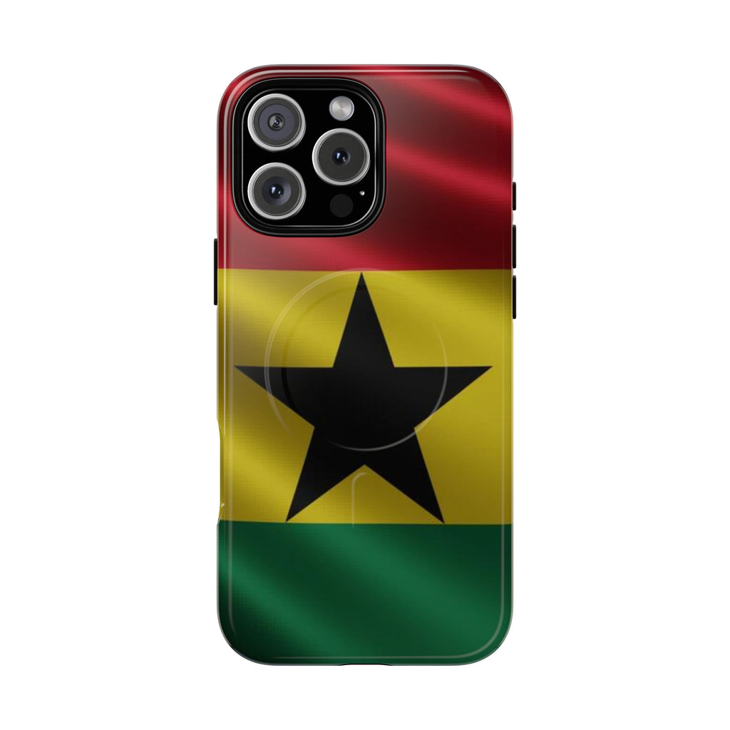 Ghana Tough Magnetic, Protective Phone Cases: iPhones 16 (Pro, 16 Pro Max, Plus), iPhones 17 (Air, Pro, Pro Max) - {{variant_title}} | litemerch