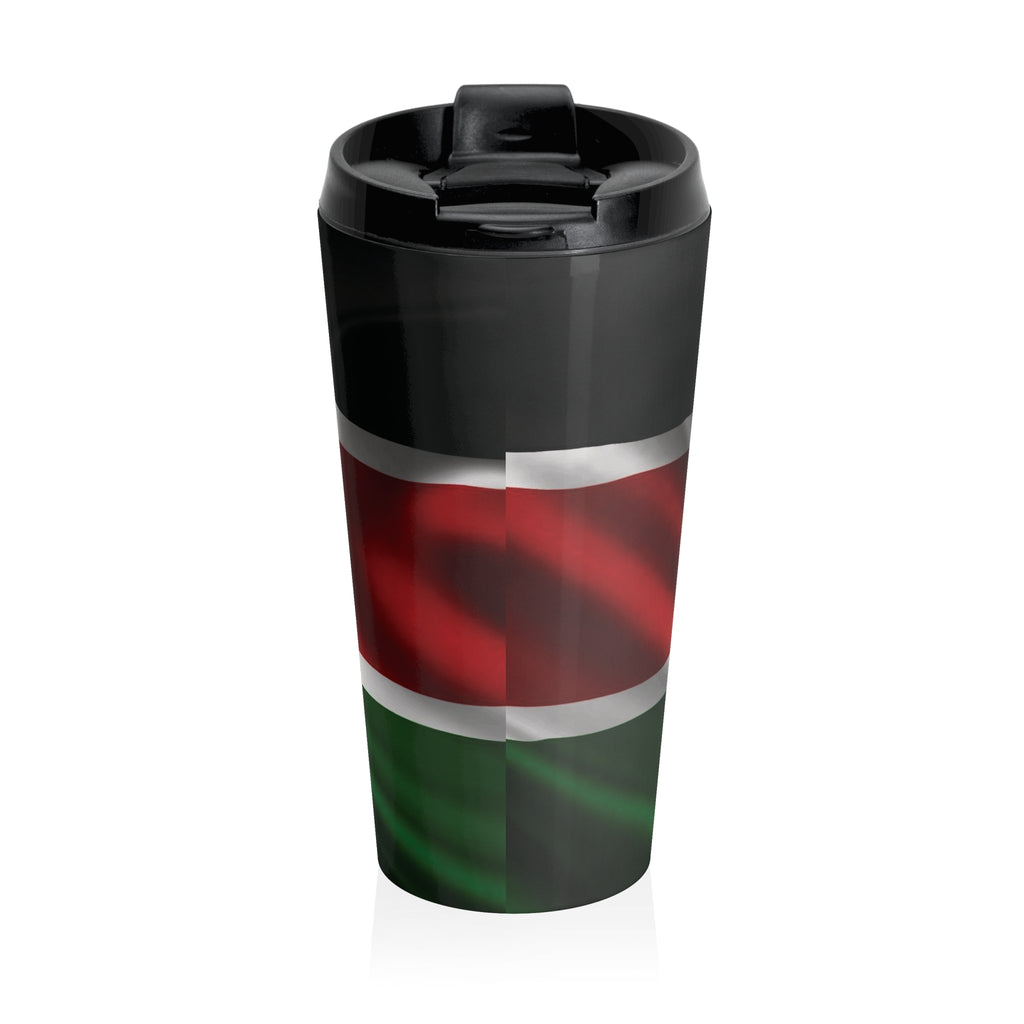 Kenyan Patriot Stainless Steel Travel Mug — Insulated Coffee Tumbler - {{variant_title}} | litemerch