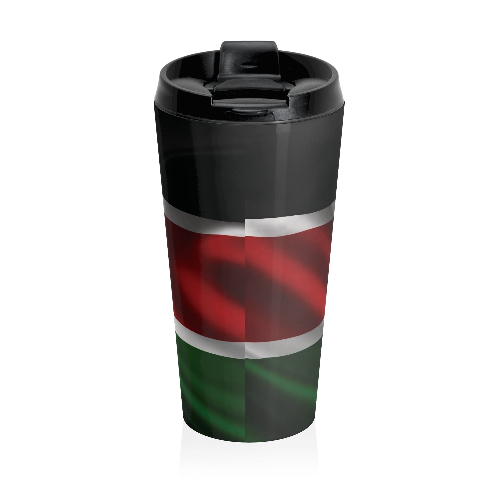 Kenyan Patriot Stainless Steel Travel Mug — Insulated Coffee Tumbler - {{variant_title}} | litemerch