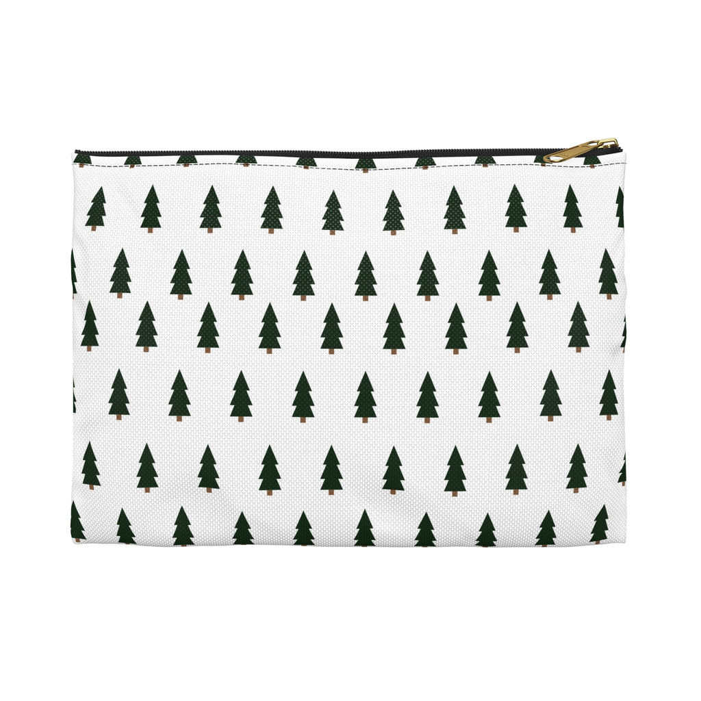 Holiday Cosmetic & Travel Organizer Bag, Tree Pattern Accessory Pouch - {{variant_title}} | litemerch