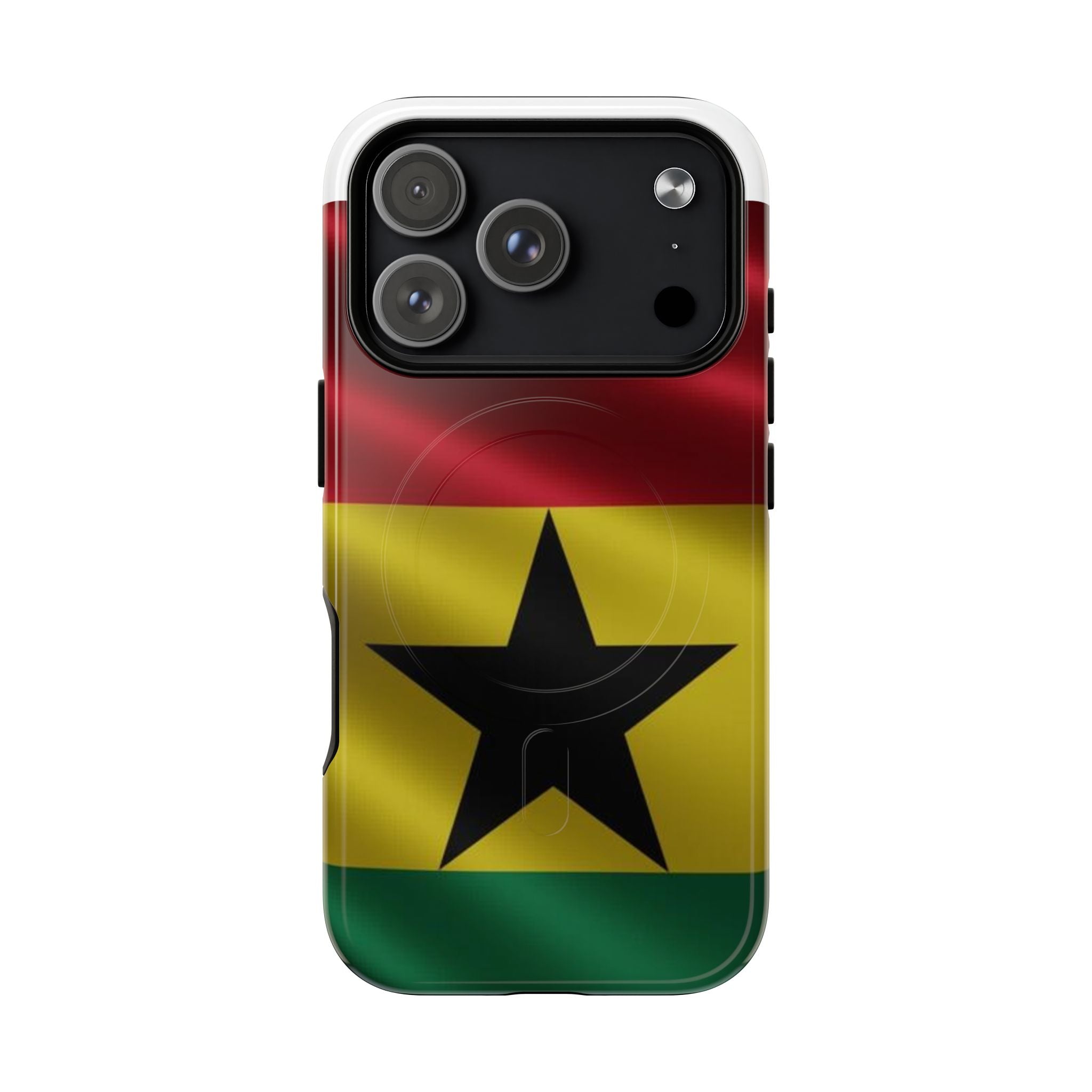 Ghana Tough Magnetic, Protective Phone Cases: iPhones 16 (Pro, 16 Pro Max, Plus), iPhones 17 (Air, Pro, Pro Max) - {{variant_title}} | litemerch
